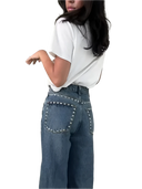 Women's High Waist Straight Baggy Wide Leg Jeans