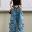 Women's Denim Workwear Multi-Pocket Jeans
