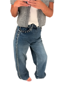 Women's High Waist Straight Baggy Wide Leg Jeans
