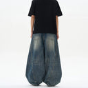 Men's Oversized Wide Leg Denim Pants