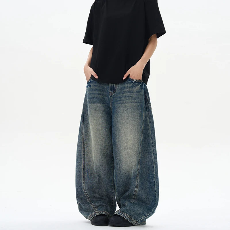 Men's Oversized Wide Leg Denim Pants