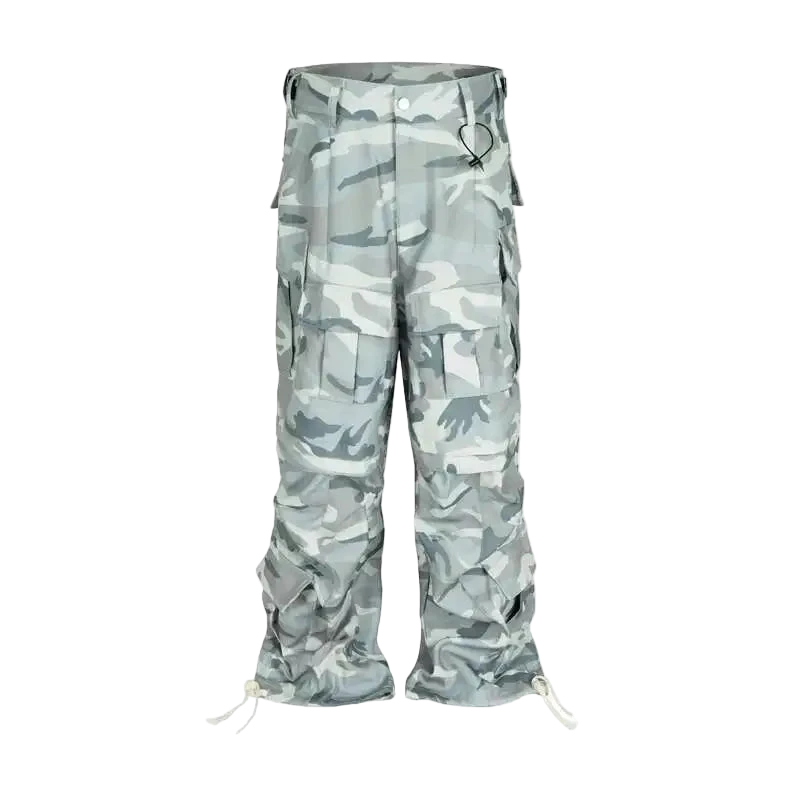 Men's Wide Leg Causal Straight Cargo Pants