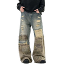Ripped Camouflage Denim (Unisex)