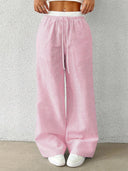 Women's Casual Striped Woven Wide Leg Pants
