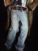 Men's Ropa Hombre Streetwear Solid Casual Denim Trousers