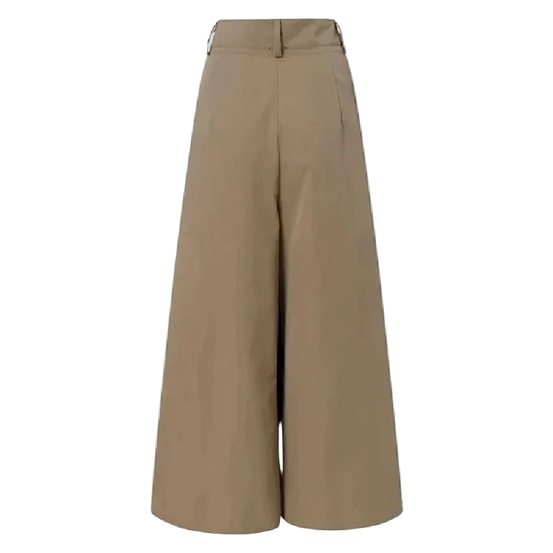 Women's Cropped Linen Comfy Baggy Trousers