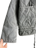 Women's High Collar Large Pocket Quilted Coat