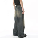 Men's Baggy Wide Leg Stone Washed Jeans