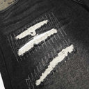 Ripped Fatigue Half Denim Shorts (Unisex)