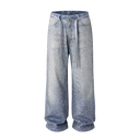 Men's Ropa Hombre Streetwear Solid Casual Denim Trousers