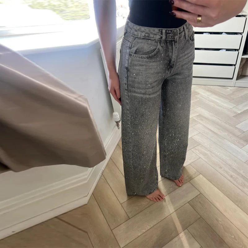 Women's Sparkling Denim Jeans Pant