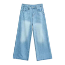 Men's Baggy Wide Leg Stone Washed Jeans