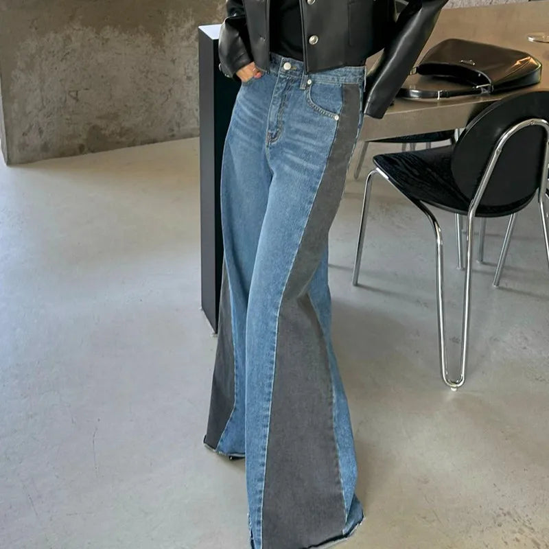 Women's Loose Wide Leg Denim Trousers