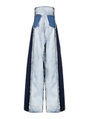 Women’s High Waisted Two Tone Denim